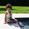Gilet de natation Baleine jaune-blanc (2-3 ans)  par Swim Essentials