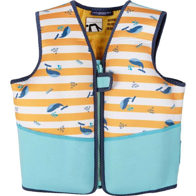Gilet de natation Baleine jaune-blanc (4-6 ans) Swim Essentials Produit 1