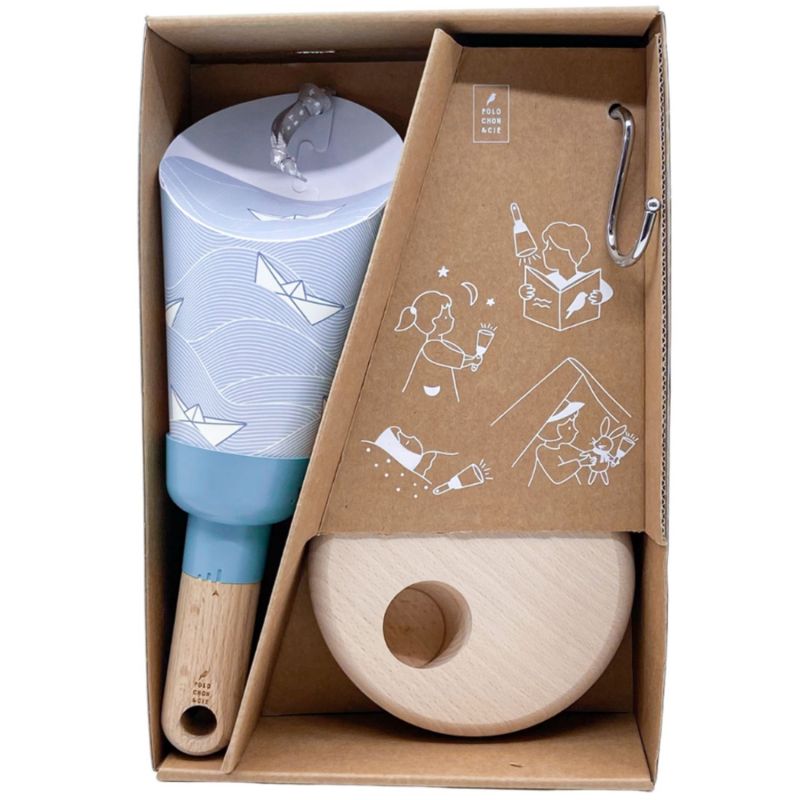 Coffret lampe nomade 5 en 1 - Petits Bateaux - Bleu glacier Maison Polochon Packaging 4