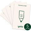 Pack de 5 Cartes à créer  par Yoto