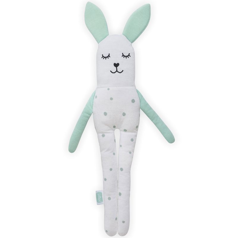 Peluche softy lapin vert d'eau (36 cm) Jollein