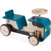 Porteur tracteur en bois Bleu - Reconditionné - Janod 