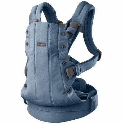 Porte-bébé Harmony Mélange Tissé Chiné Bleu - Reconditionné BabyBjörn