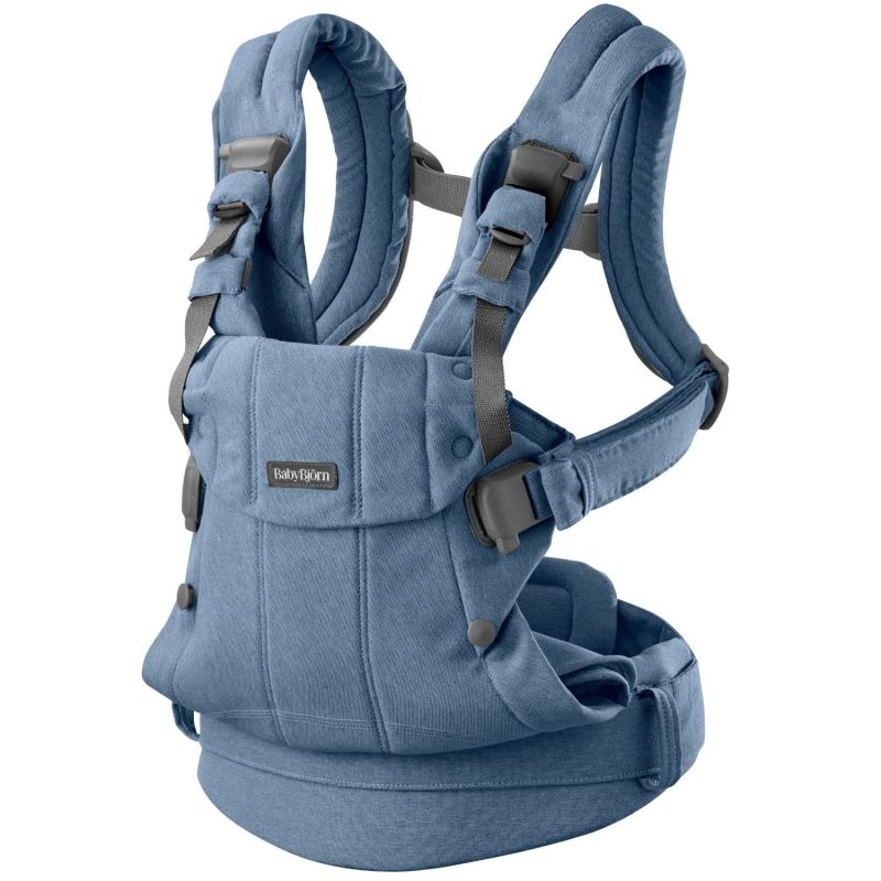 Porte-bébé Harmony Mélange Tissé Chiné Bleu - Reconditionné BabyBjörn Produit 4