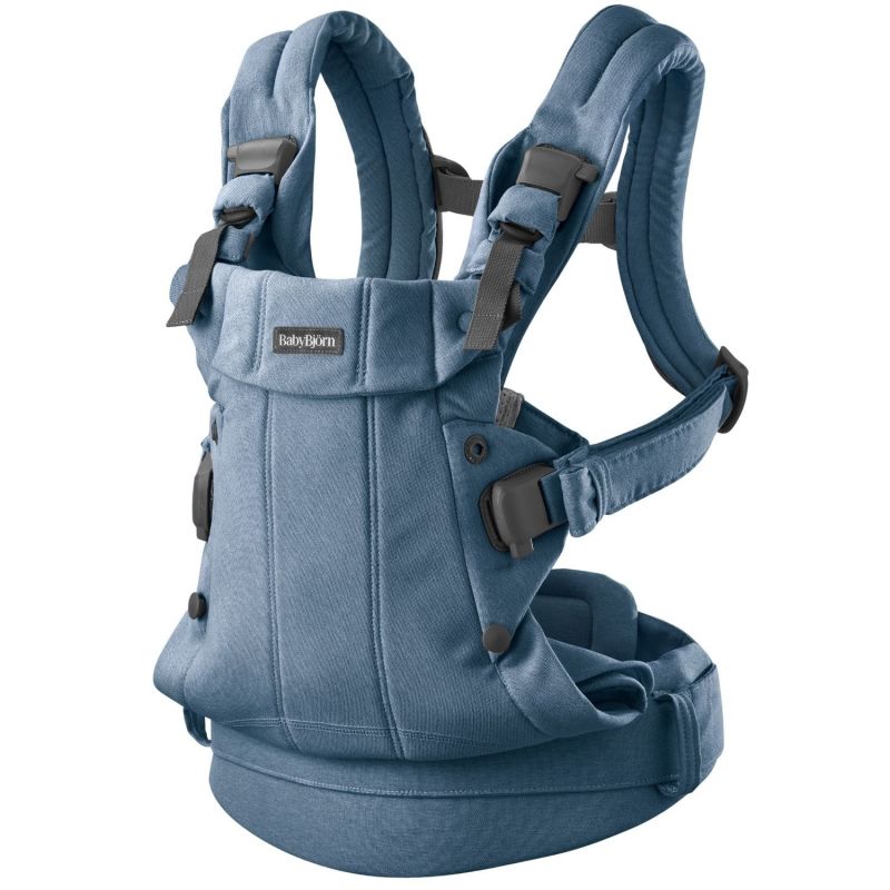 Porte-bébé Harmony Mélange Tissé Chiné Bleu - Reconditionné BabyBjörn Produit 5