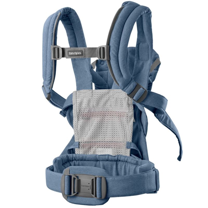 Porte-bébé Harmony Mélange Tissé Chiné Bleu - Reconditionné BabyBjörn Produit 6