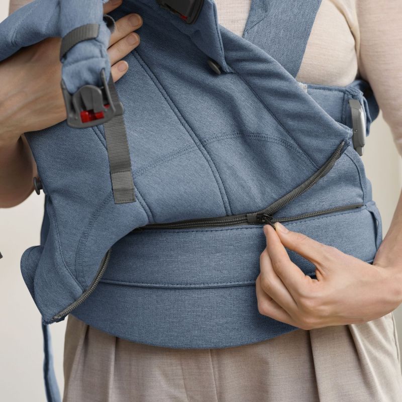 Porte-bébé Harmony Mélange Tissé Chiné Bleu - Reconditionné BabyBjörn Produit 7