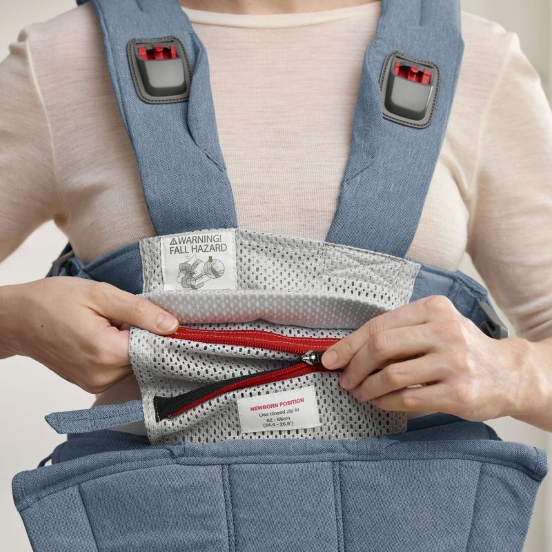 Porte-bébé Harmony Mélange Tissé Chiné Bleu - Reconditionné BabyBjörn Produit 8