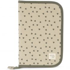 Protège carnet de santé coeurs Poppy Mousse - Walking Mum