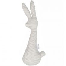 Hochet lapin Powder stripes (27 cm)  par Les Rêves d'Anaïs