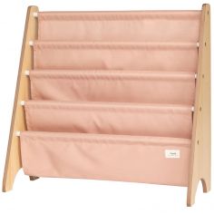Bibliothèque en tissu recyclé Uni argile - 3 sprouts