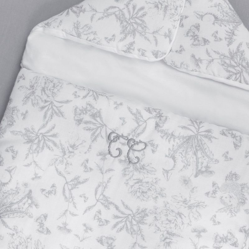 Nid d'ange passe sangle Toile de Jouy gris Tartine et Chocolat Ambiance 4