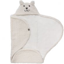 Couverture nomade teddy Bear blanc (0-3 mois)  par Jollein