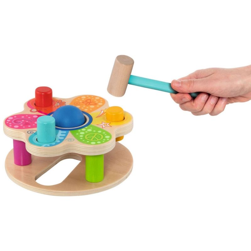 Banc à marteler en bois Flower Power (6 pièces) Goki Produit 6