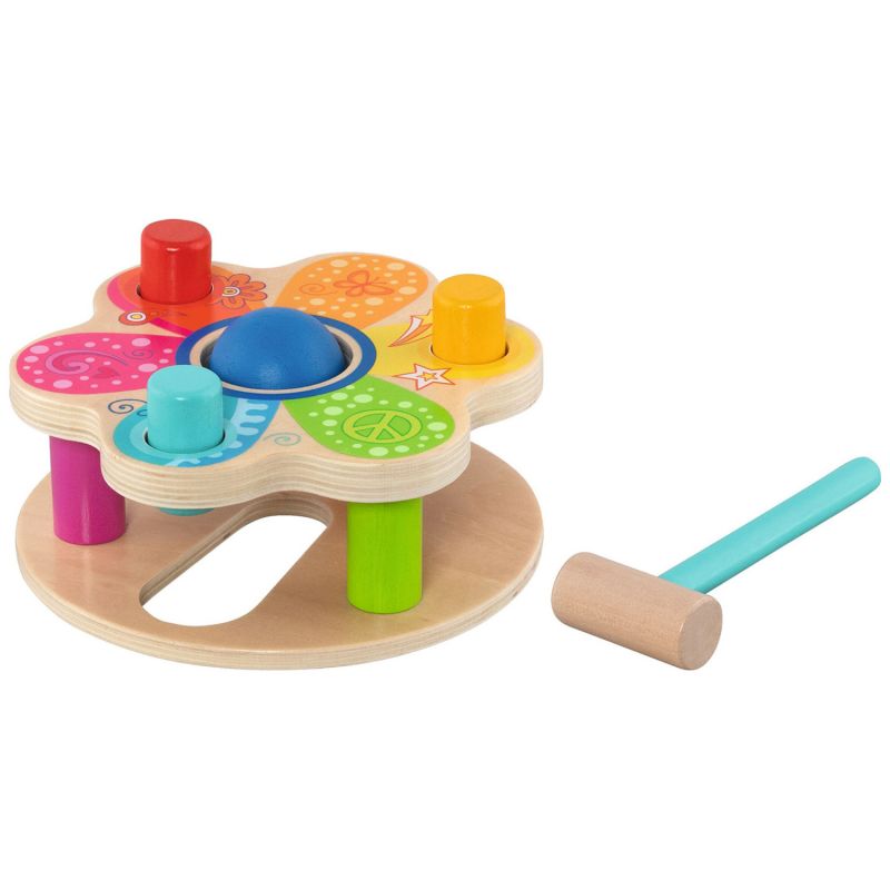 Banc à marteler en bois Flower Power (6 pièces) Goki Produit 7