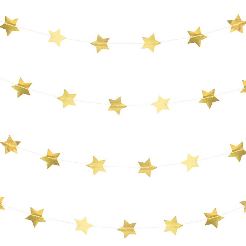Guirlande en papier étoiles dorées My Little Day
