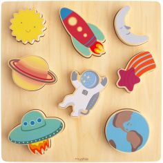 Puzzle en bois Space (8 pièces) - Mushie