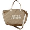 Sac cabas XL velours A la vie à l'amour Zakuw Produit 1