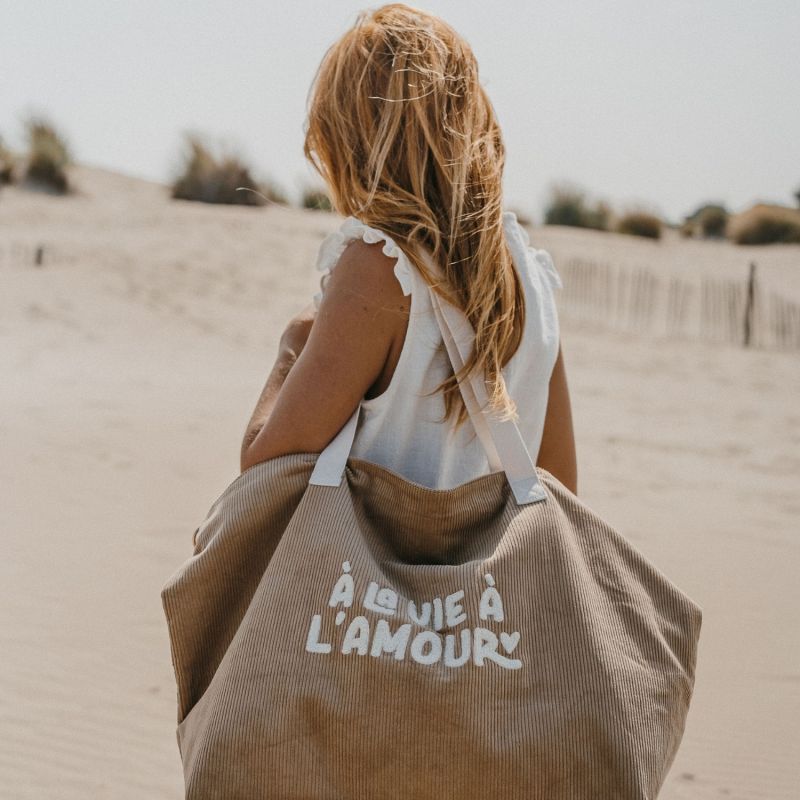 Sac cabas XL velours A la vie à l'amour Zakuw Ambiance 8