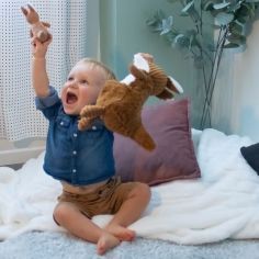 Peluche Les Ptipotos Kangourou cassonade (33 cm)