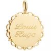 Pendentif médaille Dentelle personnalisable (plaqué or) Petits trésors Produit 1
