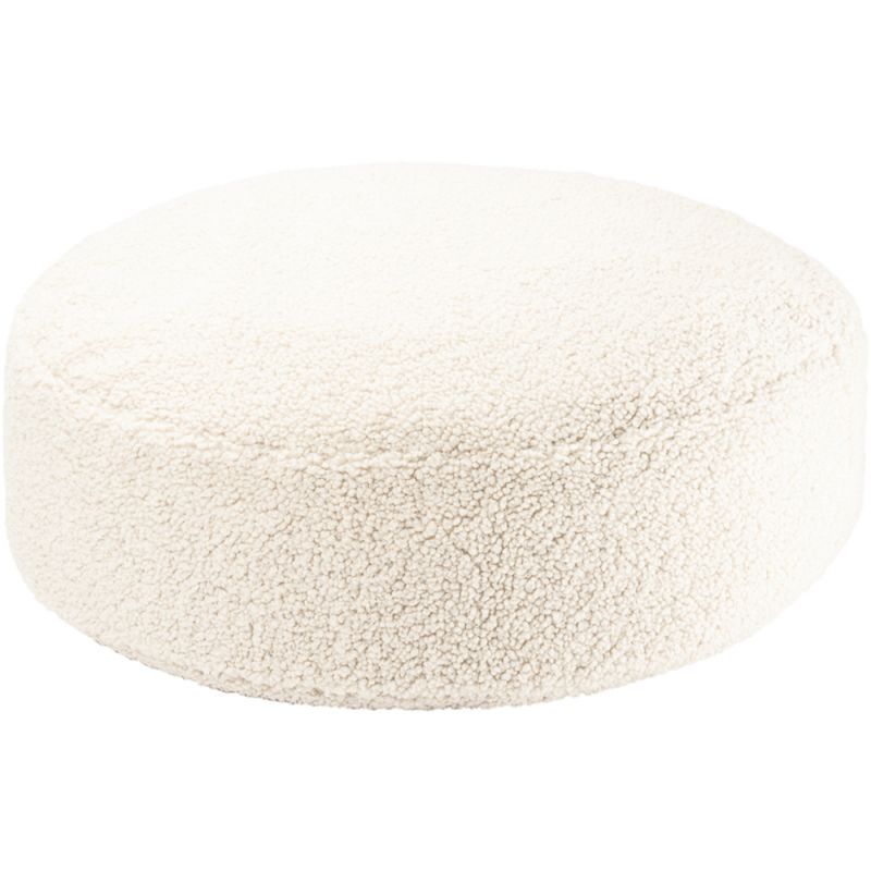 Pouf ours et repose-pieds Cream White molletonné Wigiwama Produit 4