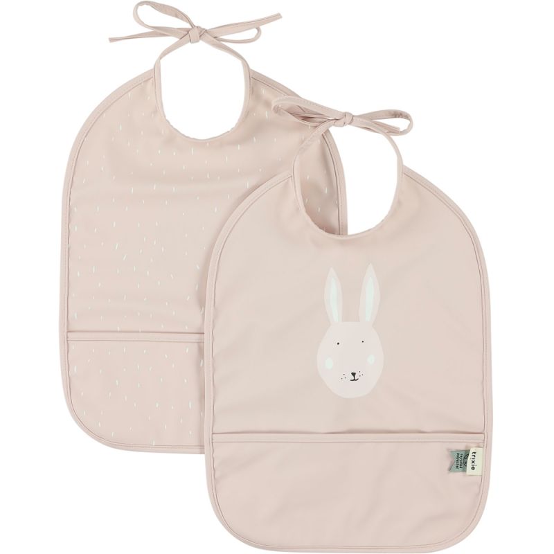 Lot de 2 bavoirs imperméable Mrs. Rabbit Trixie