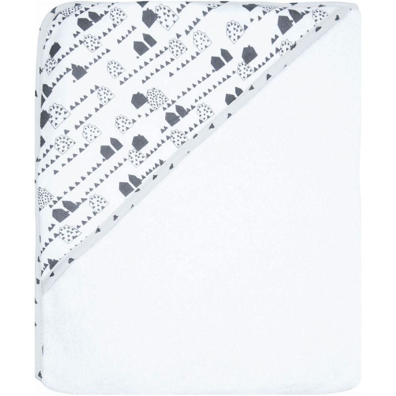 Cape de bain Petites maisons (85 x 75 cm) Luma Babycare