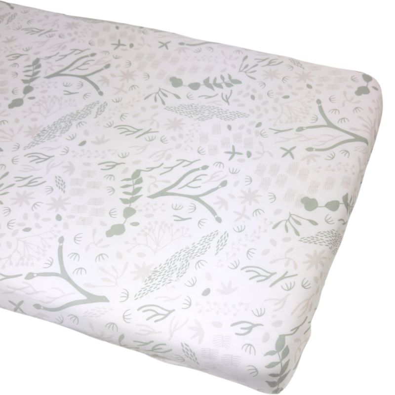 Drap housse en coton bio Yukari Tilleul (60 x 120 cm) Kadolis Produit 1 grande taille