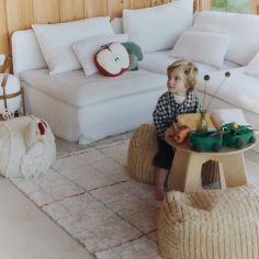 Tapis lavable Lignes de couleurs (90 x 130 cm)