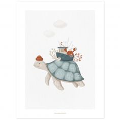 Affiche La tortue (30x40 cm) - Lilipinso