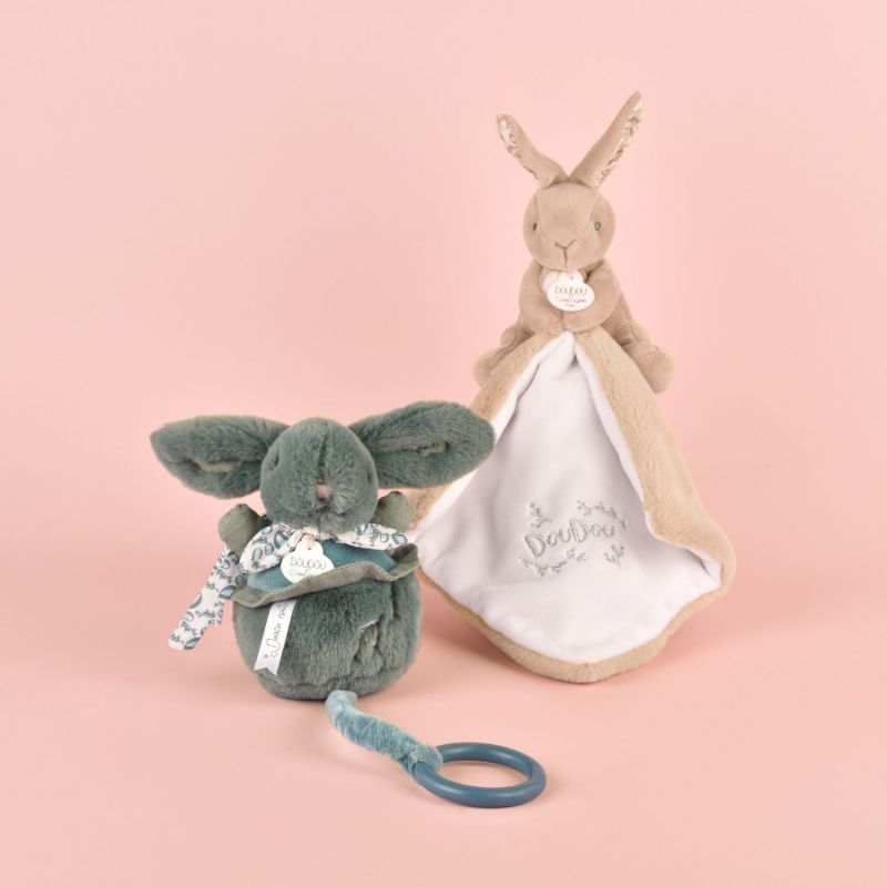 Lapin Doudou beige (10 cm) Doudou et Compagnie Ambiance 6