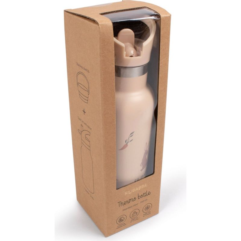 Gourde en acier inoxydable Lapin Filibabba Packaging 6