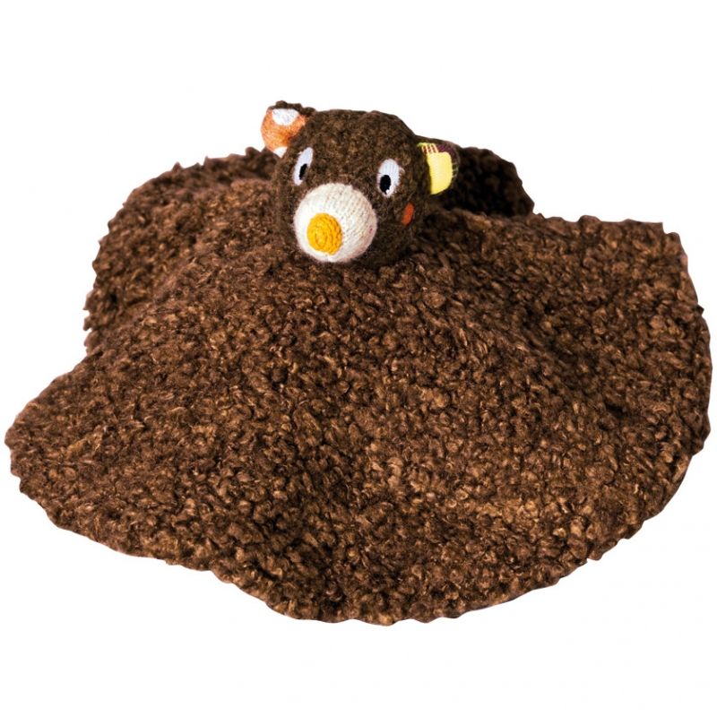 Doudou plat réversible Woodours (26 cm) Ebulobo
