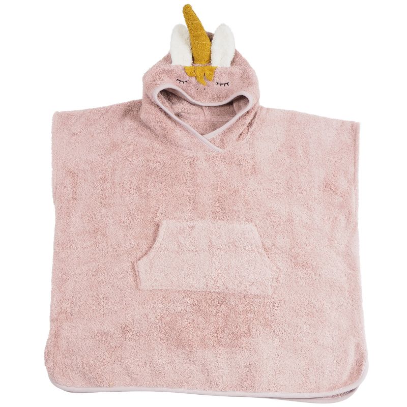 Poncho de bain Licorne rose Kikadu
