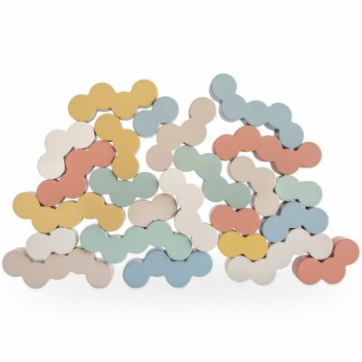 Blocs d'équilibre en bois (24 pièces) Mushie