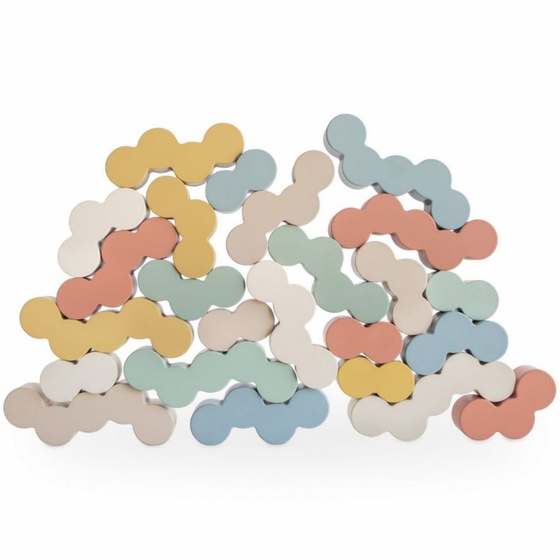 Blocs d'équilibre en bois (24 pièces) Mushie Produit 1