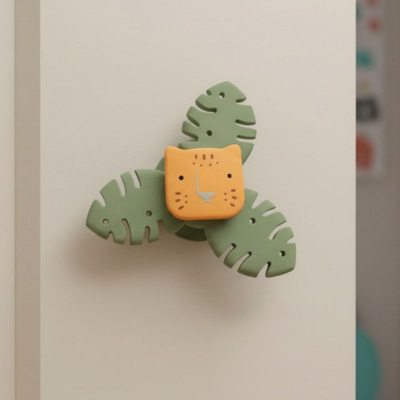 Spinner Tigre vert et orange Little L Ambiance 6