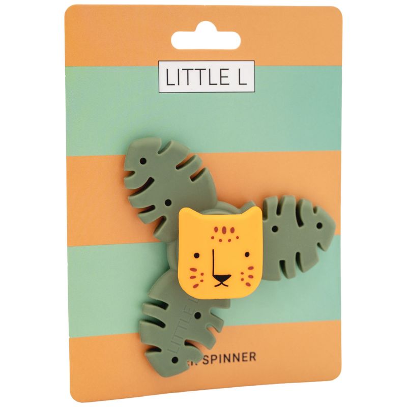 Spinner Tigre vert et orange Little L Packaging 7