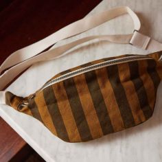 Sac banane rayée Cumin-Noir