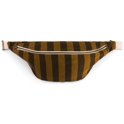 Sac banane rayée Cumin-Noir Rose in April