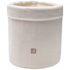 Panier de rangement Cloudy Rib Oatmeal (35 x 30 cm) - Jollein