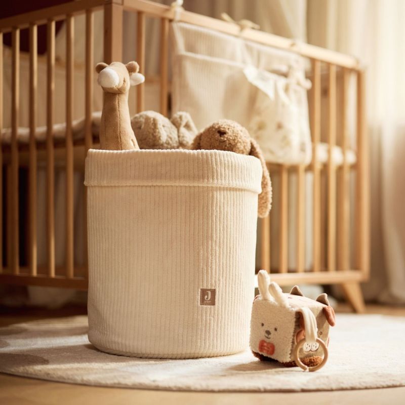 Panier de rangement Cloudy Rib Oatmeal (35 x 30 cm) Jollein Ambiance 2