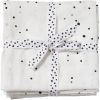 Lot de 2 maxi langes Dreamy dots blanc (120 x 120 cm) - Done by Deer
