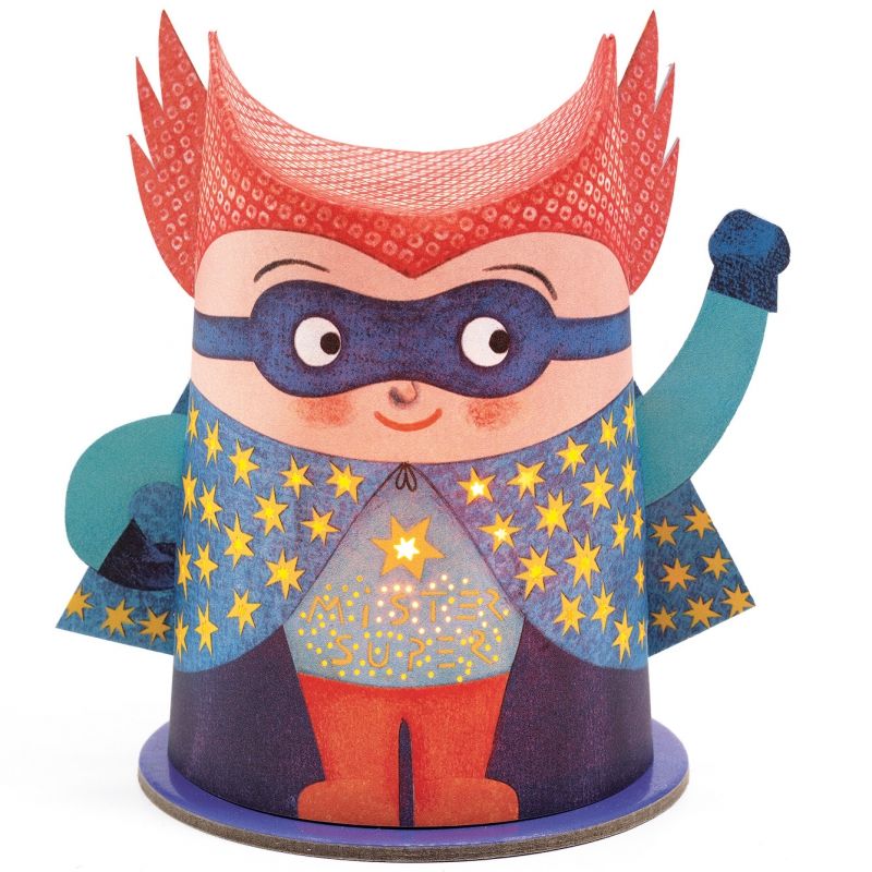 Veilleuse en papier Mister Super (11,7 cm) Djeco