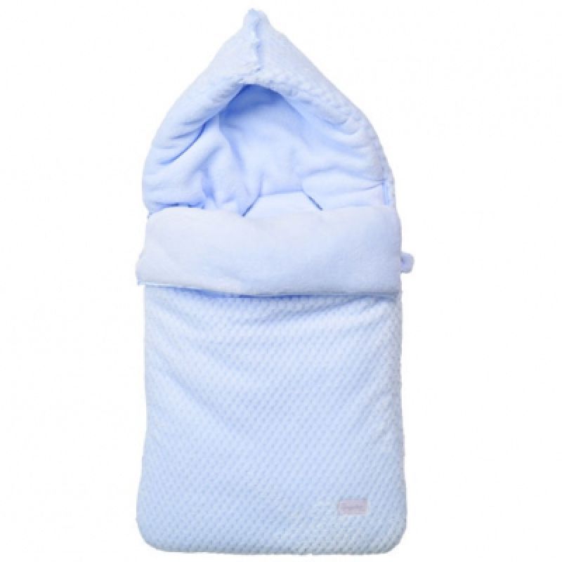 Nid d'ange passe sangle Beryl bleu (70 cm) Maison Nougatine