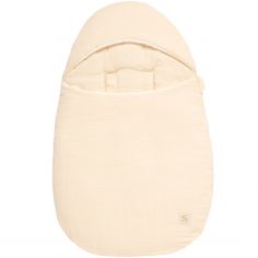 Nid d'ange passe sangle en gaze de coton Vanille - Sauthon