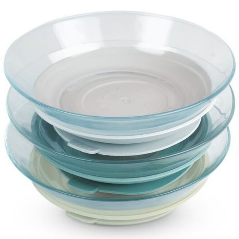 Coffret 3 assiettes en verre X Duralex Misty green Béaba Produit 3