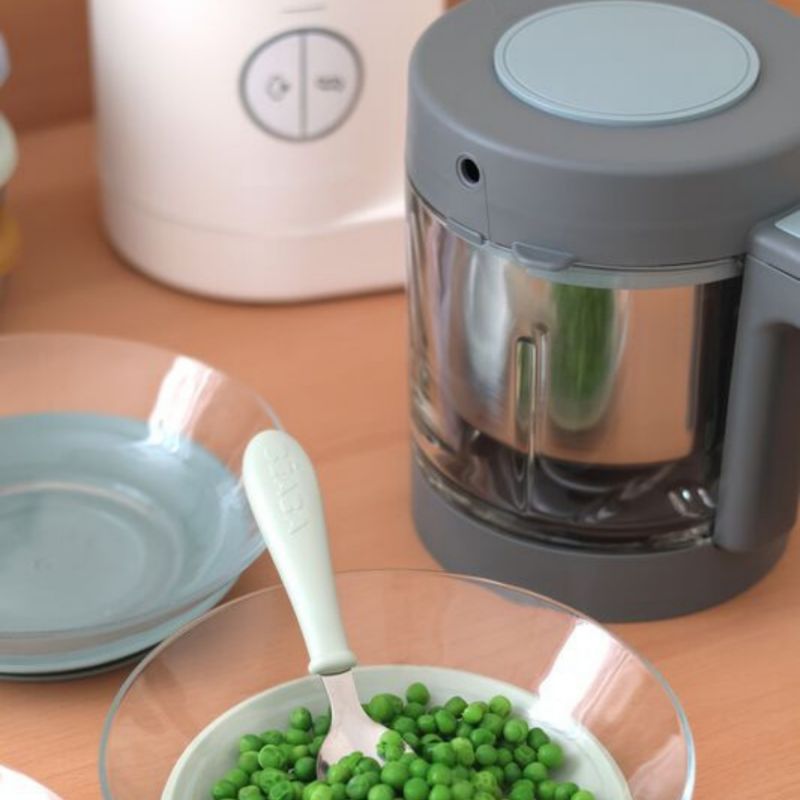 Coffret 3 assiettes en verre X Duralex Misty green Béaba Ambiance 4