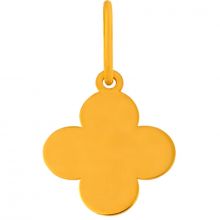 Mini pendentif croix romane sur cordon (or jaune 18 carats)  par Maison La Couronne